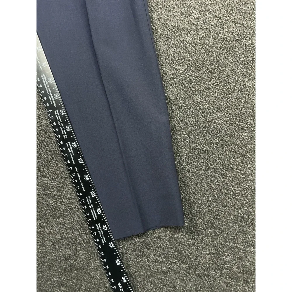 New J Crew Thompson Dress Pants Men 30x32 (Fits 32x32) Blue Tapered Wool Stretch